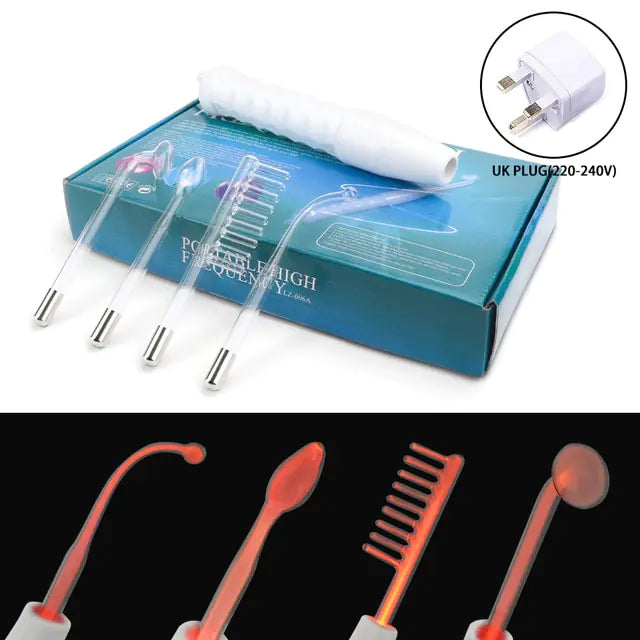 4 In 1 High-Frequency Electrode Beauty Wand for facial treatments