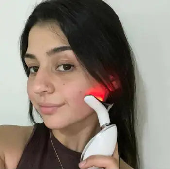 Beauty Facial Massager, 7 Color Wavy Acne Beauty Microcurrent Facial Device Skin Firming for Face Neck Beauty Device, - 3 Million LLC